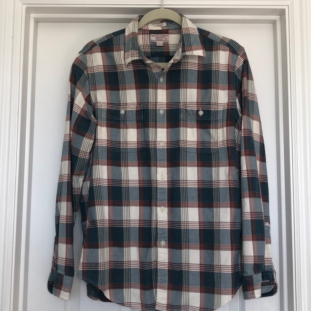 Wallace & Barnes Plaid Button Down